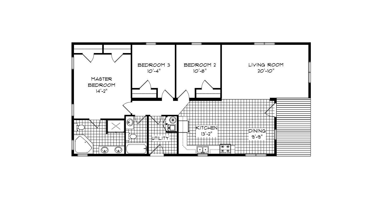 hand selected manufactured home floorplan